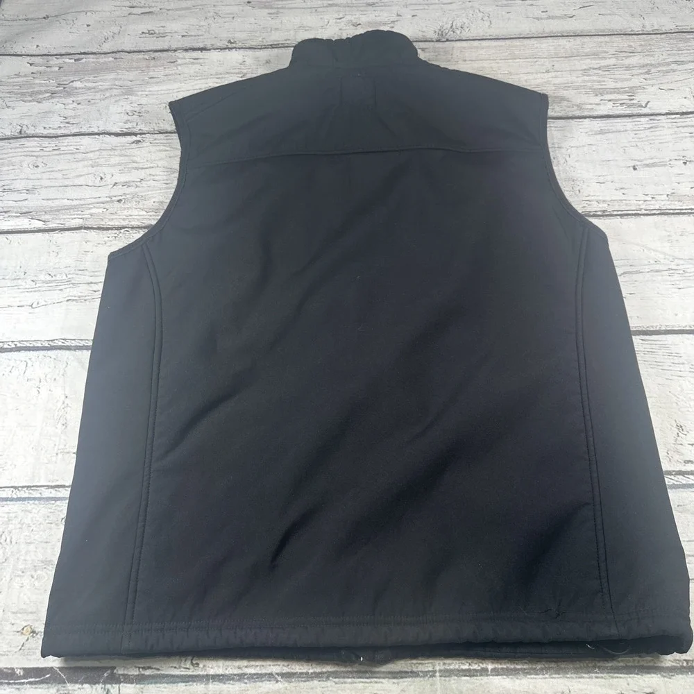Red Head Vest Mens L Black Full Zip Fleece Lined Hunting Workwear Outdoor